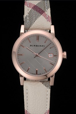 Replica Burberry The City Classic Grey Dial  Haymarket  Bracelet  622566