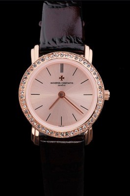 Maroon Leather Band Top Quality Vacheron Constantin 70 5477 Replica Vacheron Constantin