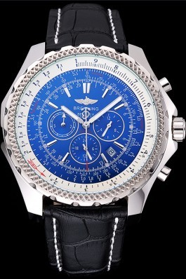 Black Leather Band Top Quality Breitling Stainless Steel Black Luxury Watch 4039 Fake Breitling Bentley