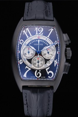 Franck Muller Casablanca White Dial Numbers Black Croco Strap 80303 Franck Muller Casablanca Replica