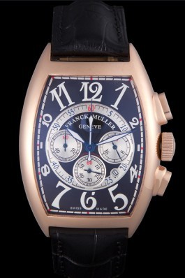 Franck Muller Casablanca White Dial Numbers Rose Gold Bezel 80304 Franck Muller Casablanca Replica