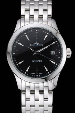 Jaeger LeCoultre Master Black Dial Stainless Steel Bezel Stainless Steel Band 622093 Le Coultre Watch
