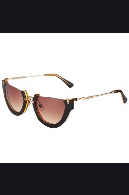 Replica Miu Miu Rounded Cut Off Cat-Eye Orange Sunglasses 308042