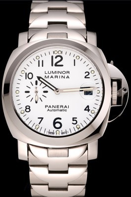 Stainless Steel Band Top Quality Men's Panerai Luminor Marina Luxury Watch 4802 Panerai Luminor Replica