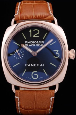 Brown Leather Band Top Quality Brown Panerai Radiomir Luxury Watch 4764 Panerai Replica Watch