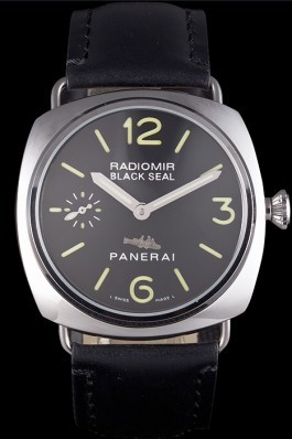 Black Leather Band Top Quality Black Panerai Radiomir Luxury Watch 4762 Panerai Replica Watch