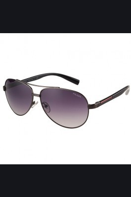 Replica Prada Linea Rossa Black Frame Grey Lenses Sunglasses 308153