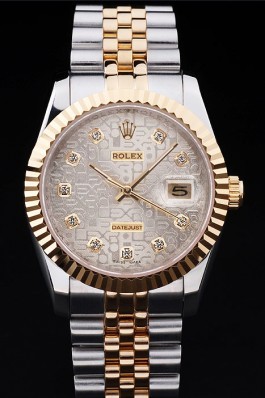 Stainless Steel Band Top Quality Rolex Toned Datejust Luxury Watch 5253 Replica Rolex Datejust