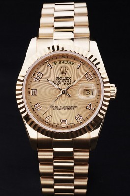 Gold Stainless Steel Band Top Quality Rolex Gold Luxury Watch 180 5108 Rolex Replica Aaa