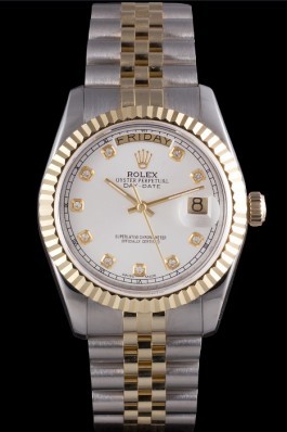 Gold Top Quality Gold Day-Date Swiss Mechanism Luxury Watch 5373 Rolex Replica Aaa