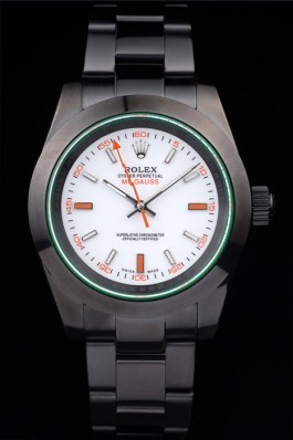 Rolex Milgauss Pro-Hunter Tinted Green Saphire White Dial Luxury Watch Replica
