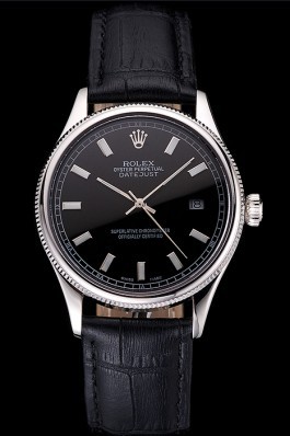 Swiss Rolex Datejust Black Dial Stainless Steel Case And Bracelet Replica Rolex Datejust